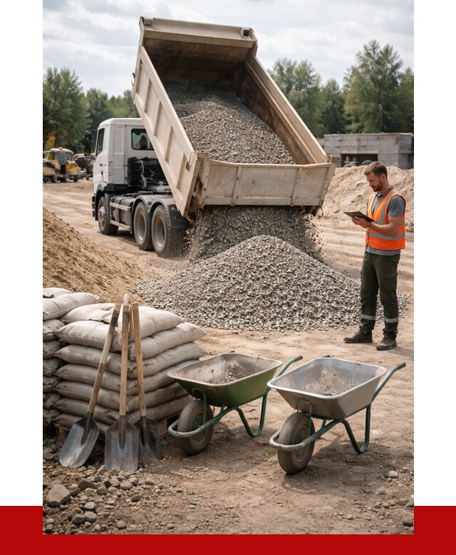 Доставка нерудных материалов в Ханты-Мансийске от 1225 руб. | ПРОНЕРУДХнт