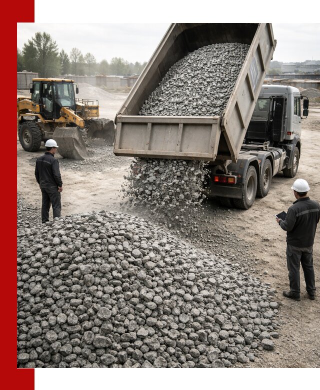 Доставка гранитного щебня фракции 20-40 в Ханты-Мансийске