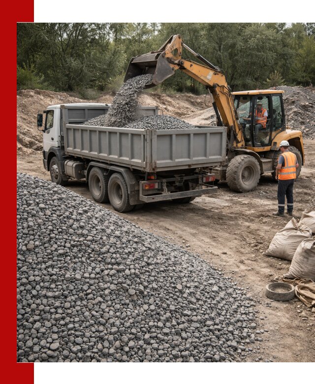 Доставка гравийного щебня в Ханты-Мансийске оптом и в розницу