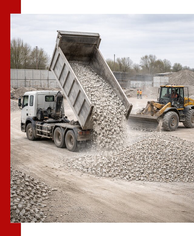 Доставка и продажа известнякового щебня в Ханты-Мансийске