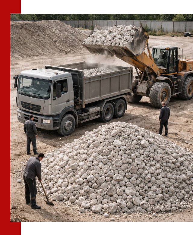 Известняковый щебень фракция 70–150 с доставкой в Ханты-Мансийске