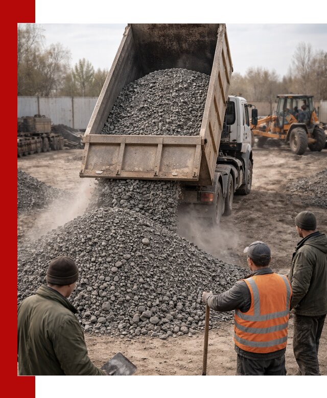 Доставка шлакового щебня в удобные сроки по выгодной цене в Ханты-Мансийске