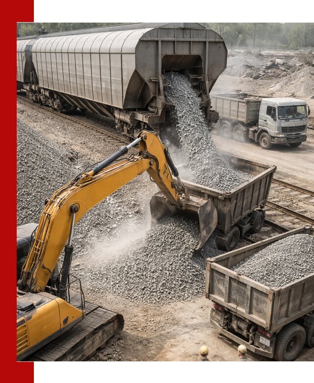 Доставка железнодорожного щебня в Ханты-Мансийске крупными партиями быстрого отгруза