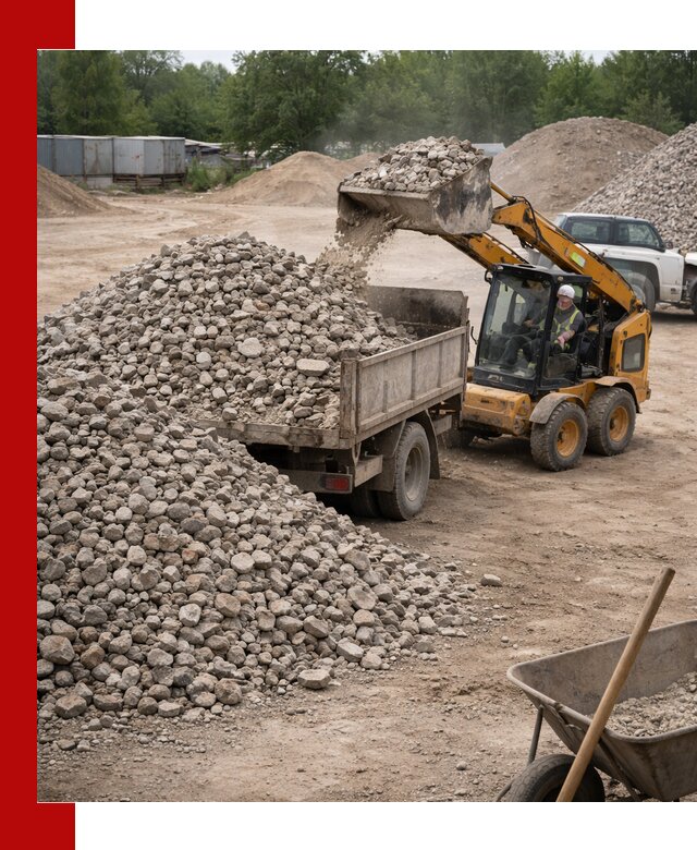 Доставка вторичного щебня в Ханты-Мансийске для строительных работ