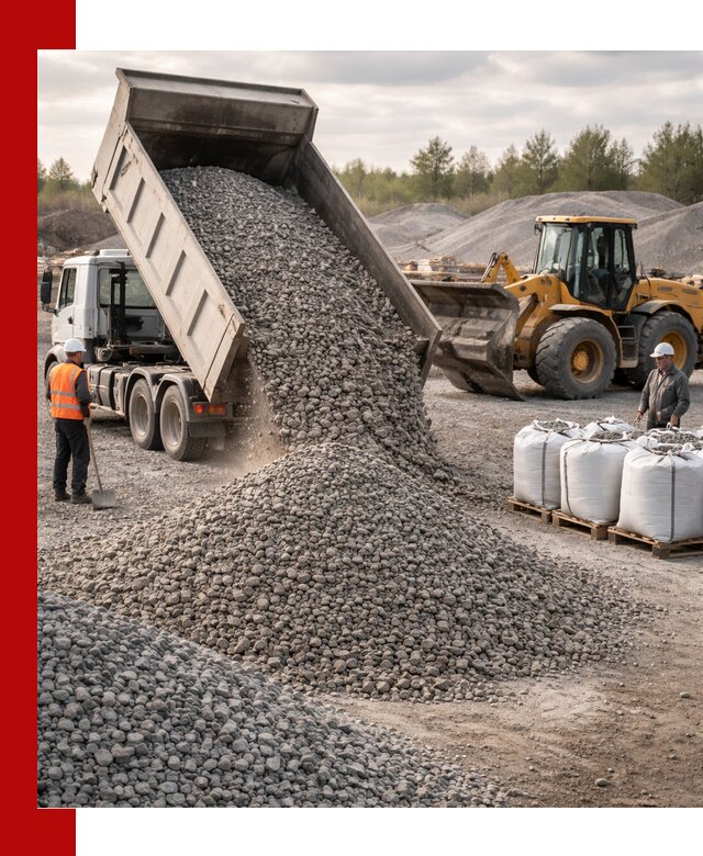 Бетонный щебень фракция 5–20 с доставкой в Ханты-Мансийске