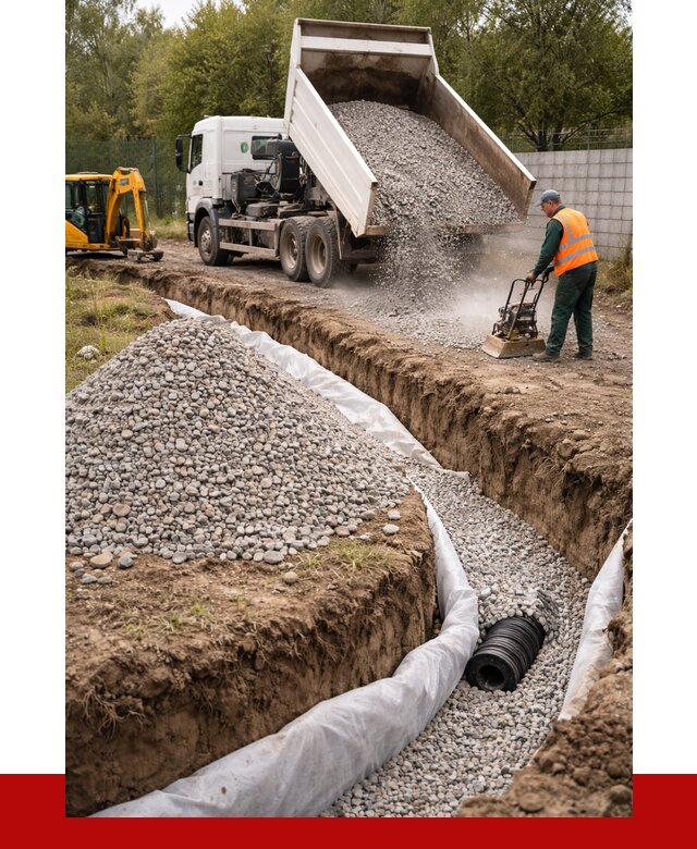 Щебень для дренажа в Ханты-Мансийске от 1889 р., ПРОНЕРУДХнт доставка