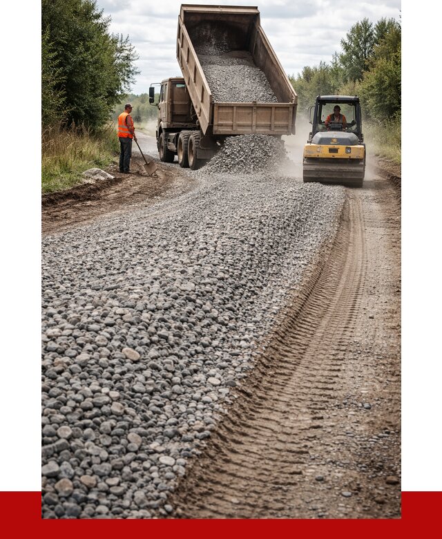 Щебень для отсыпки дороги в Ханты-Мансийске от 2756 р. ПРОНЕРУДХнт