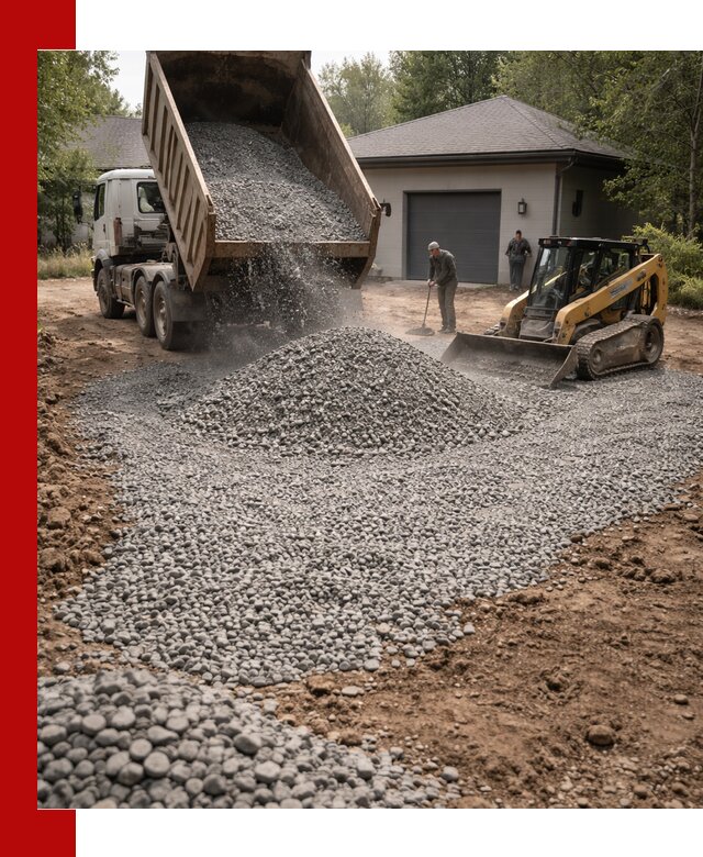 Щебень для парковки в Ханты-Мансийске: доставка и укладка качественного материала