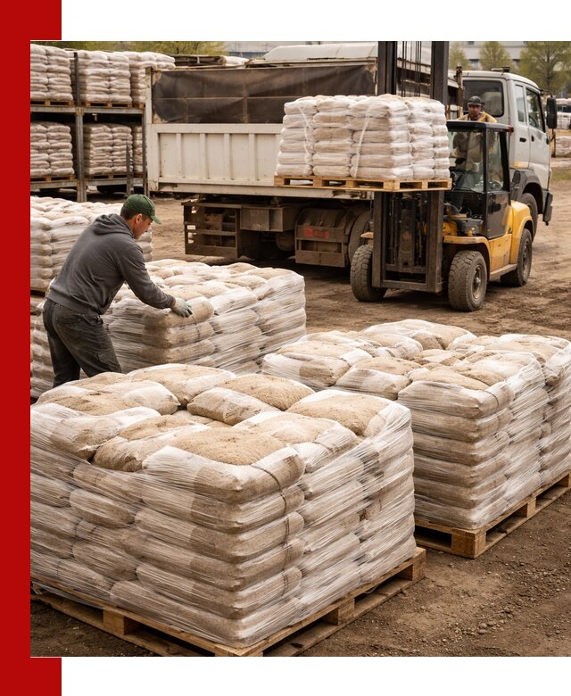 Карьерный песок в мешках с доставкой в Ханты-Мансийске