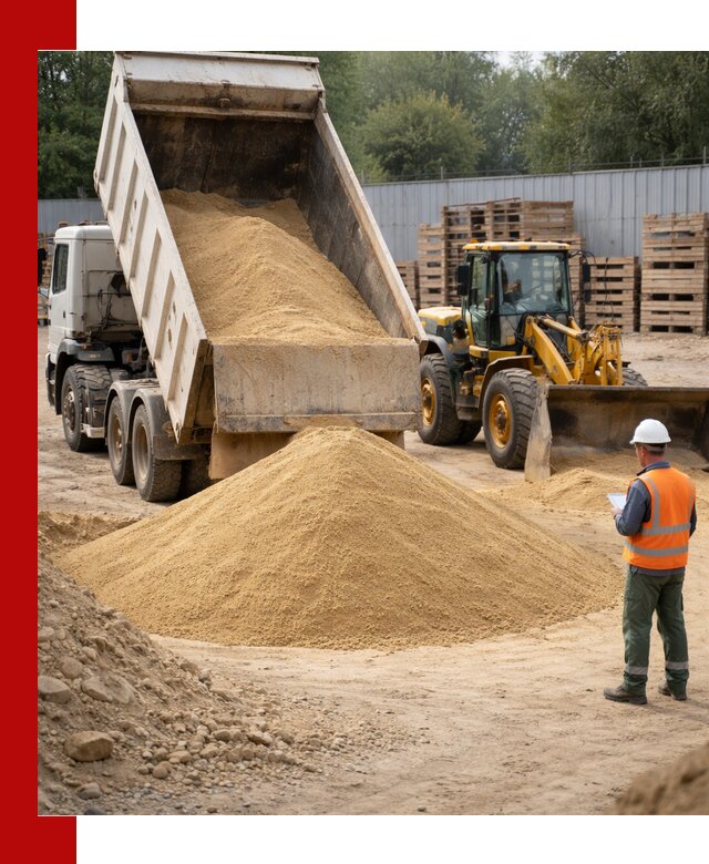 Доставка карьерного мелкозернистого песка в Ханты-Мансийске