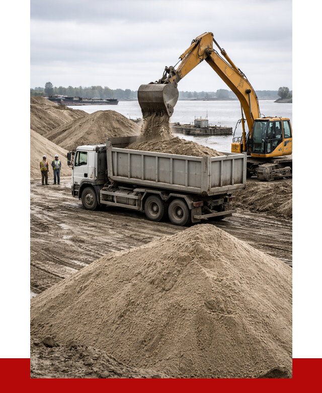 Купить речной песок навалом в Ханты-Мансийске от 1838 р., ПРОНЕРУДХнт