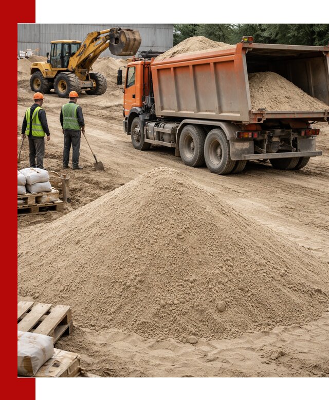 Доставка и продажа мытого речного песка в Ханты-Мансийске
