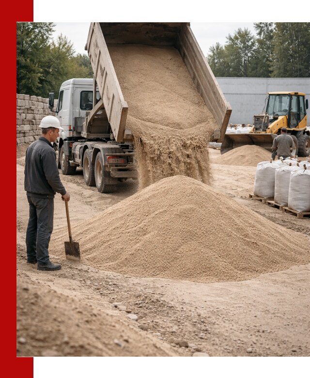 Кварцевый песок фракция 0–3 мм с доставкой в Ханты-Мансийске