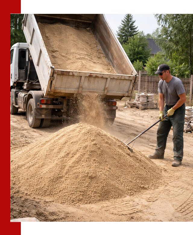 Доставка сухого песка самосвалами в Ханты-Мансийске