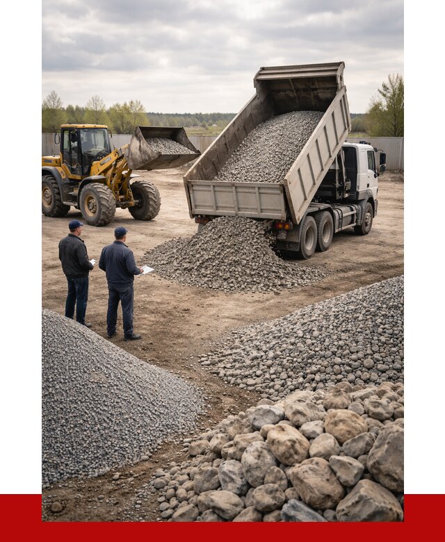 Гравий и камень с доставкой в Ханты-Мансийске от 4288 р. - ПРОНЕРУДХнт