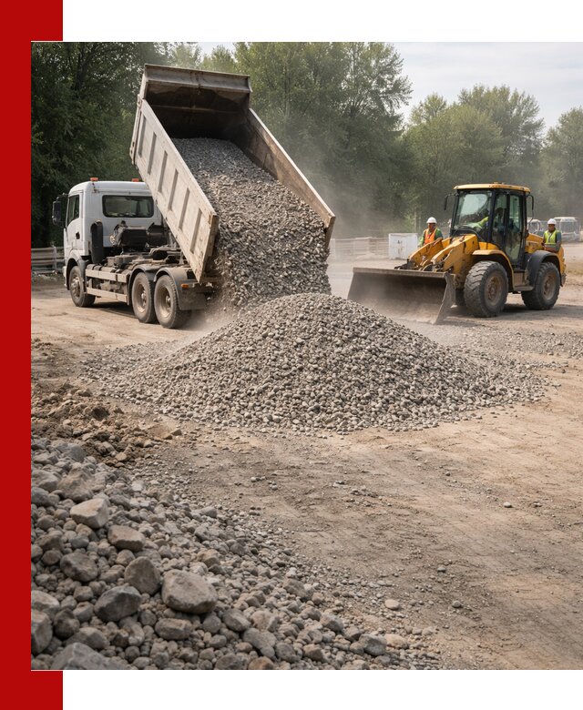 Гравий фракция 5–20 доставка в Ханты-Мансийске оптом и в розницу