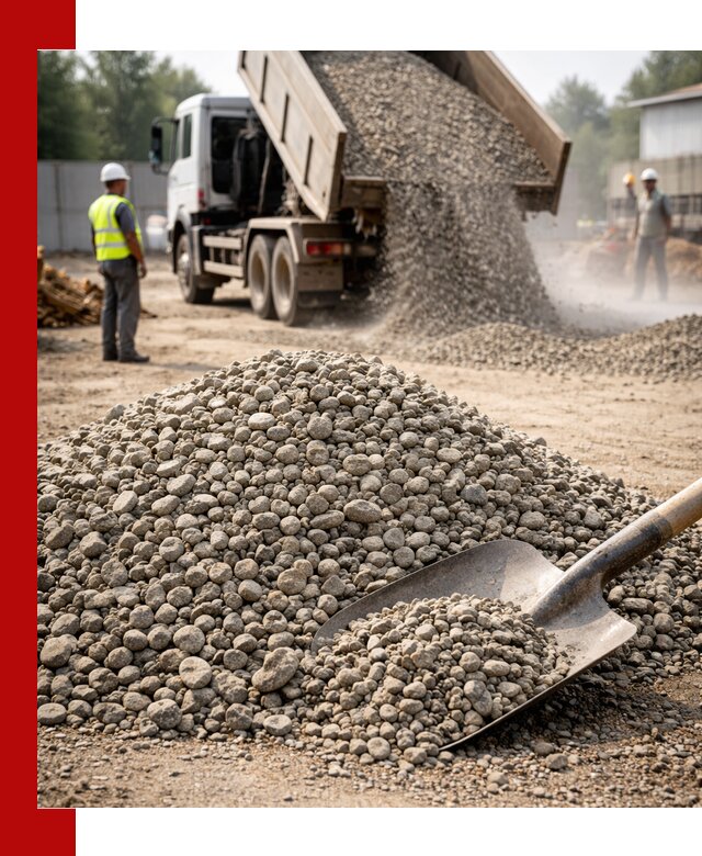 Доставка гравия фракции 20-40 в Ханты-Мансийске с самосвалами