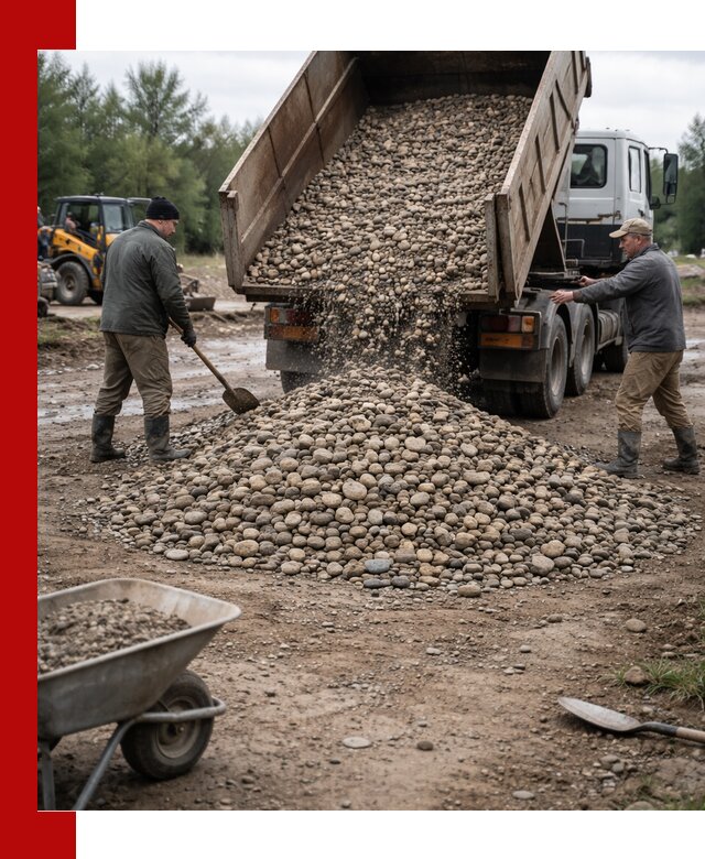 Доставка гальки речной оптом и в розницу в Ханты-Мансийске