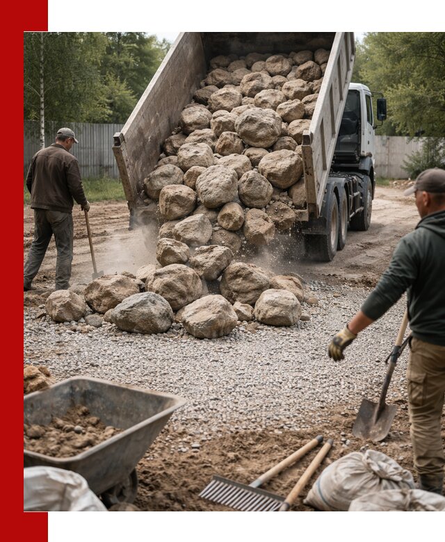 Доставка и укладка булыжника в Ханты-Мансийске