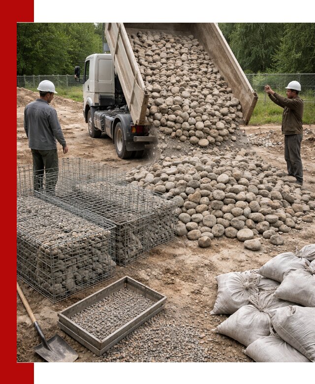 Камень для габионов фракция 70–151 в Ханты-Мансийске