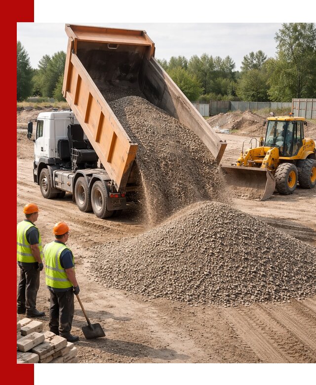 Доставка щебёночно-песчаной смеси ЩПС С7 в Ханты-Мансийске