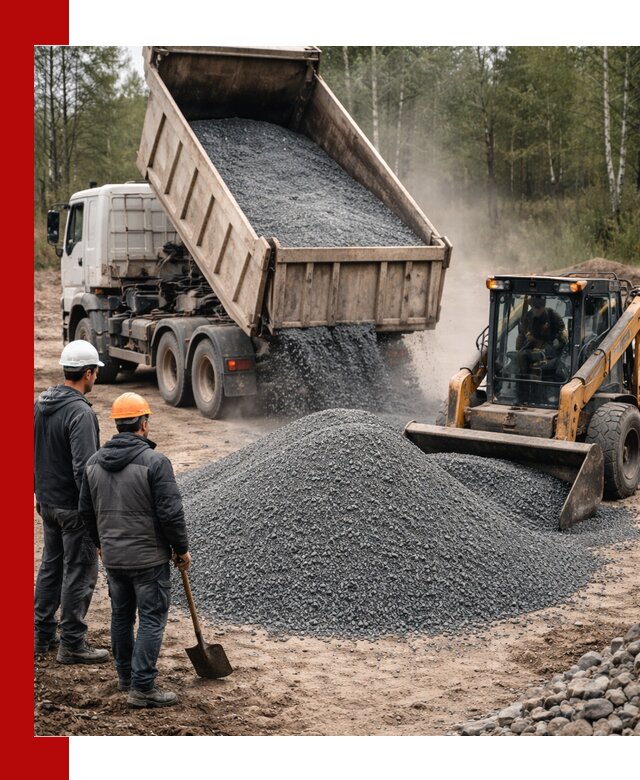 Гранитный отсев 0-5 с доставкой и разгрузкой в Ханты-Мансийске