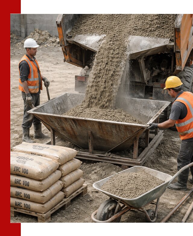 Доставка цементно-песчаной смеси М100 в Ханты-Мансийске