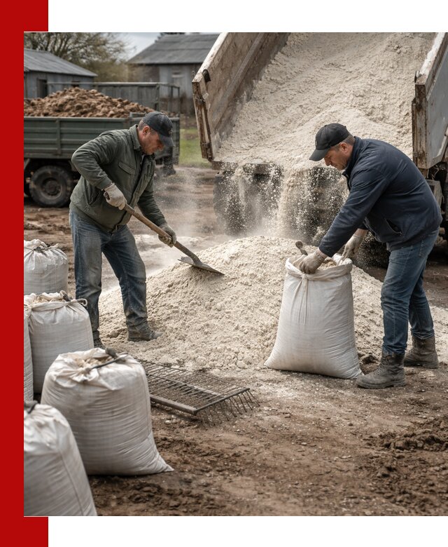 Доставка извести пушонки в Ханты-Мансийске оптом и мелким оптом