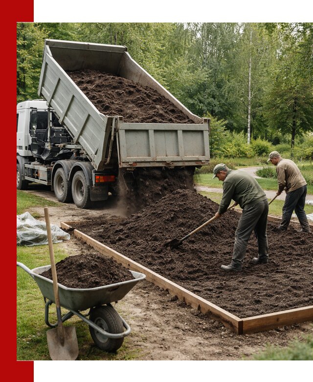 Доставка грунта для озеленения и благоустройства в Ханты-Мансийске