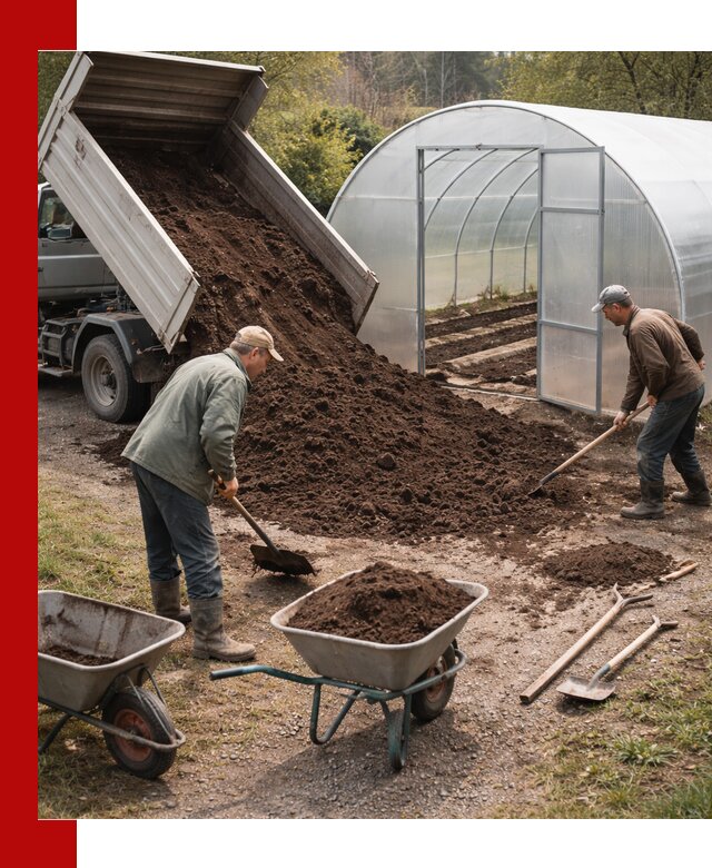 Грунт для теплицы с доставкой в Ханты-Мансийске — плодородный субстрат под растения