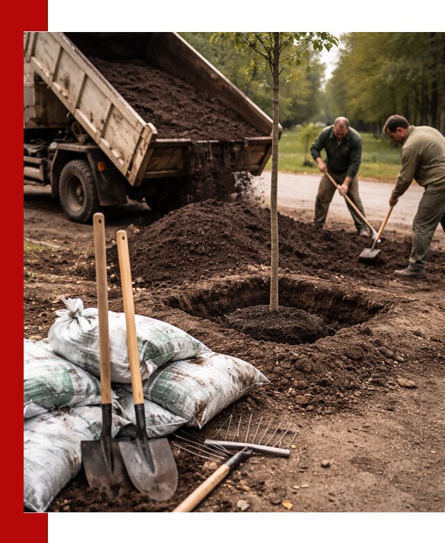 Грунт для посадки деревьев в Ханты-Мансийске — доставка и подготовка почвы