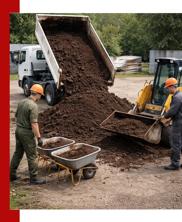 Доставка торфо-земляной смеси в Ханты-Мансийске для огорода и ландшафта