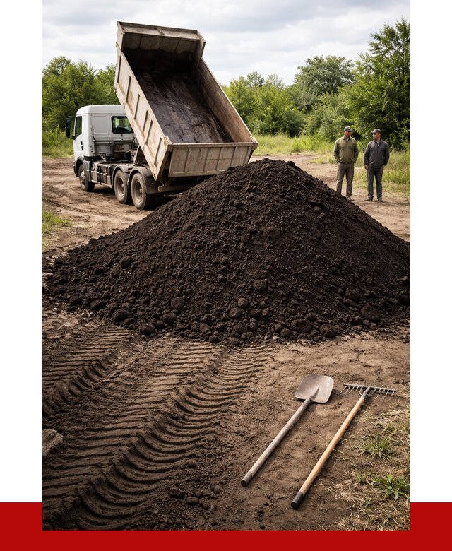 Купить чернозем навалом в Ханты-Мансийске от 1225 р. за куб | ПРОНЕРУДХнт