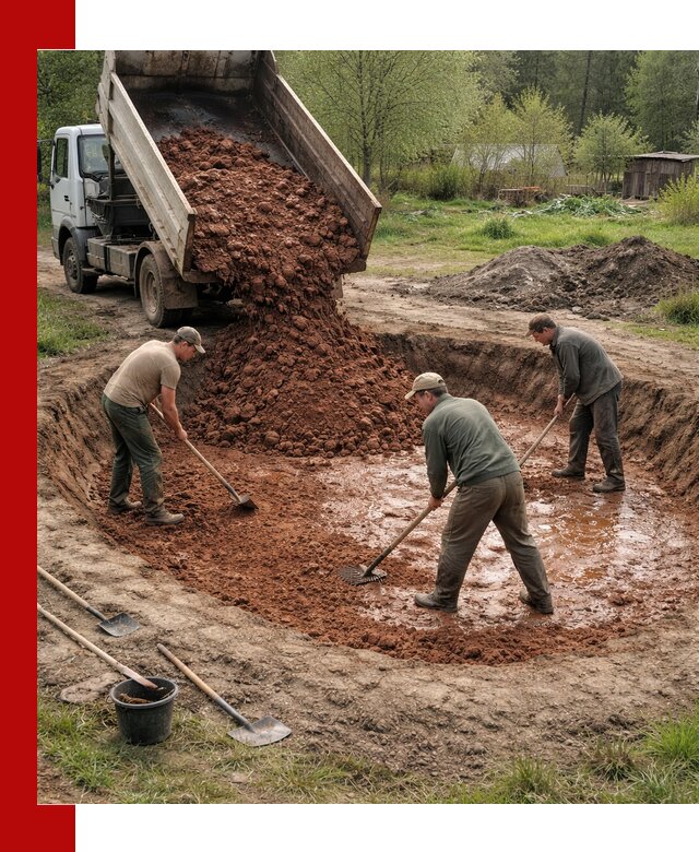 Купить качественную глину для пруда в Ханты-Мансийске
