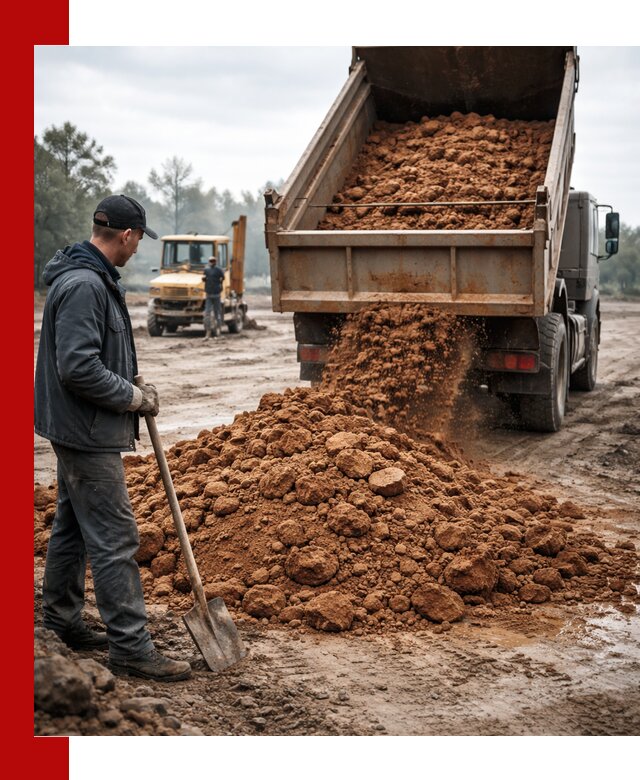 Глина для засыпки в Ханты-Мансийске с доставкой самосвалами