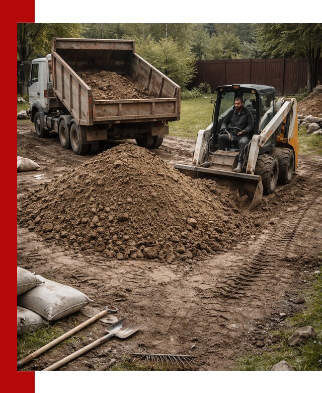 Суглинок для планировки участков в Ханты-Мансийске с доставкой и выгрузкой
