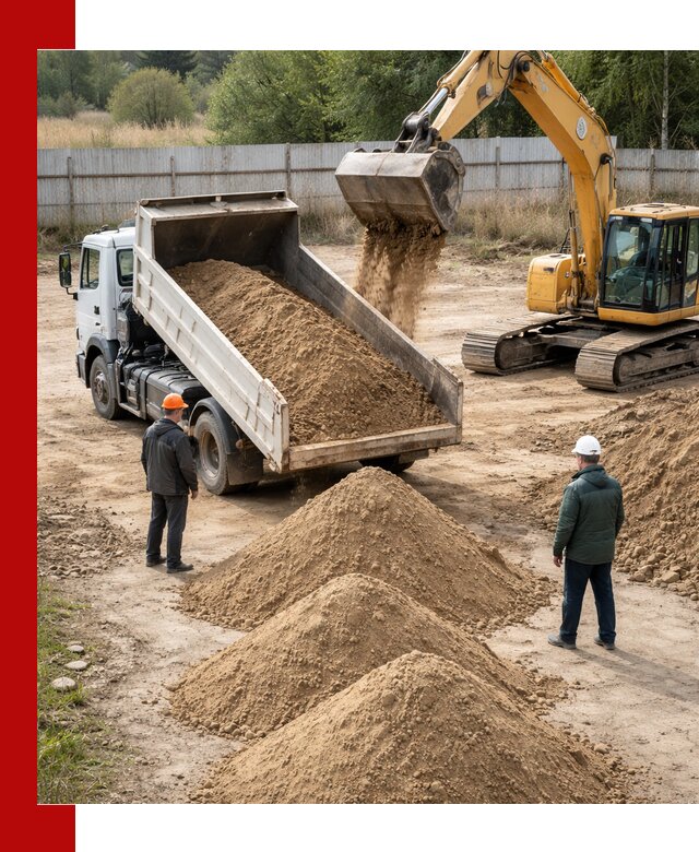 Доставка супеси вагонными и автопартиями в Ханты-Мансийске