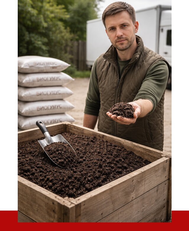 Купить биогумус в Ханты-Мансийске с доставкой от 8678 р. за куб | ПРОНЕРУДХнт