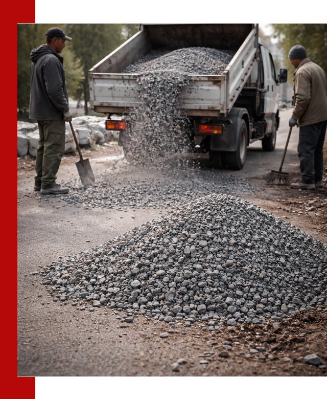 Гранитная крошка для посыпки дорог и тротуаров в Ханты-Мансийске