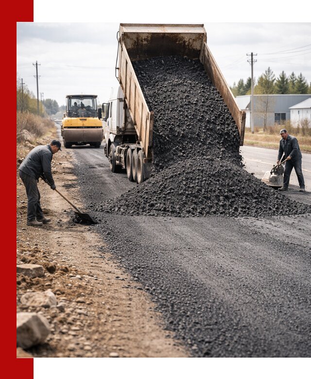 Асфальтовая крошка для дорог в Ханты-Мансийске — поставка и доставка