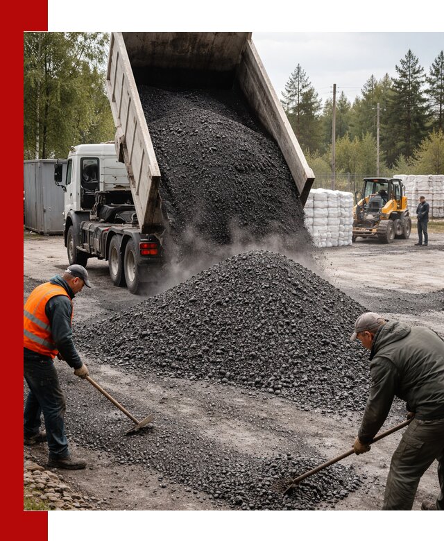 Доставка и продажа асфальтного гранулята в Ханты-Мансийске