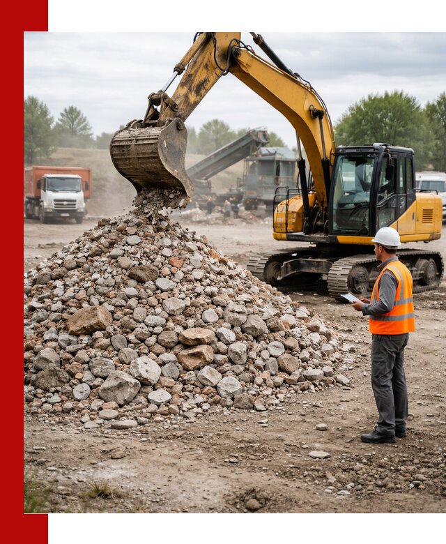 Доставка и вывоз строительного боя в Ханты-Мансийске