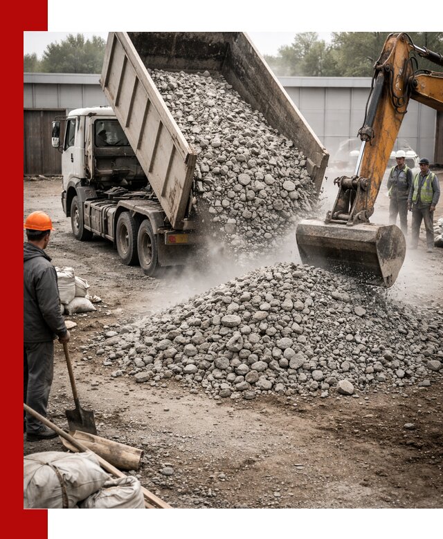 Доставка дробленого бетона в Ханты-Мансийске оптом и в розницу
