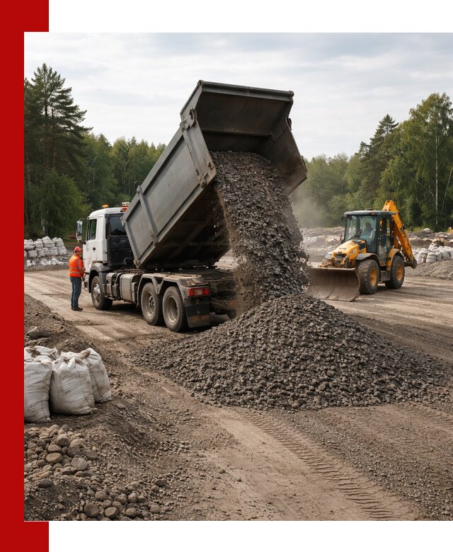Доставка дробленого асфальта в Ханты-Мансийске для дорожных работ