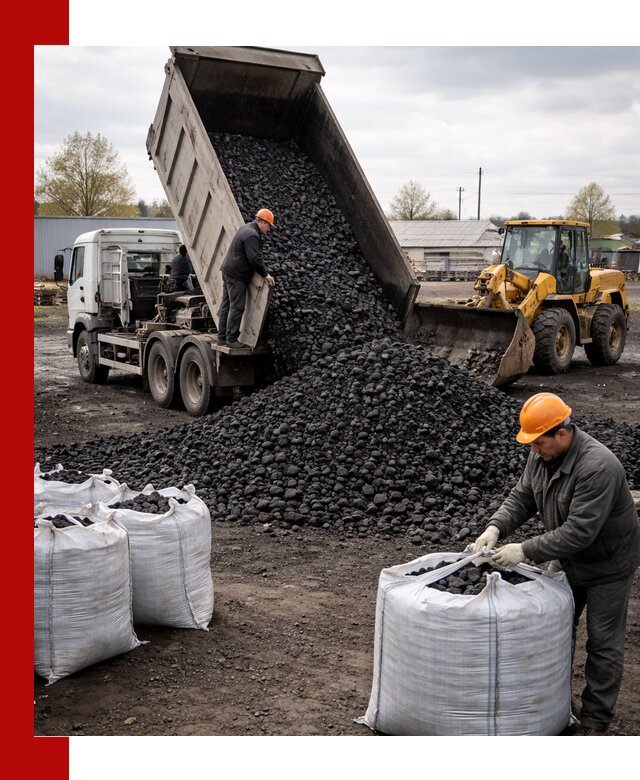 Доставка каменного угля в Ханты-Мансийске оптом и в розницу
