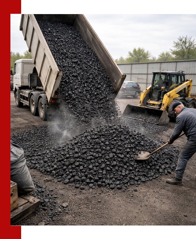Доставка угля орех в Ханты-Мансийске оптом и в розницу