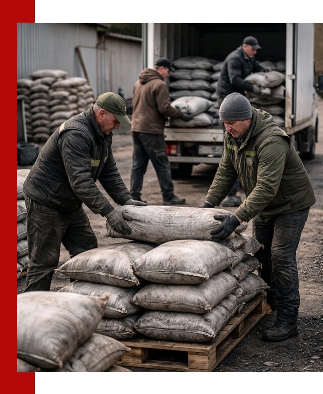 Доставка угля в мешках по выгодным ценам в Ханты-Мансийске