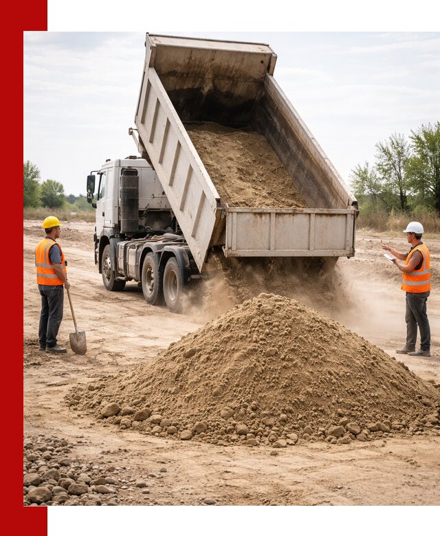 Доставка самосвалом 15 кубов в Ханты-Мансийске за город и по городу