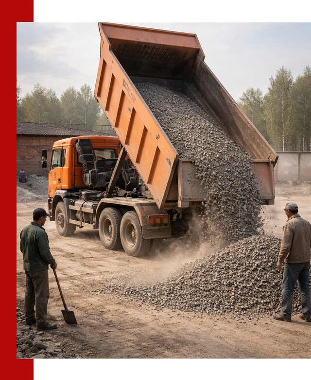 Доставка самосвалом 20 м3 в Ханты-Мансийске быстро и надежно