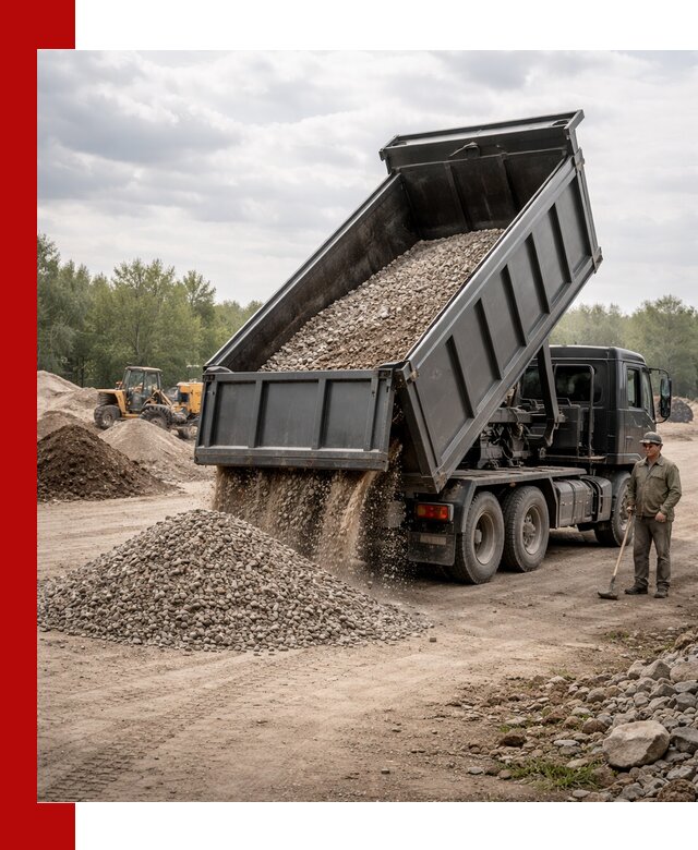 Доставка самосвалом 30 м3 по выгодным ценам в Ханты-Мансийске